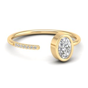 REYES Precio al por Mayor Anillos de Compromiso y Boda de Oro Sólido de 14K, 18K, 22K con Moissanita, Regalo de Cumpleaños, Joyería Fina para Mujer - Product Image 5