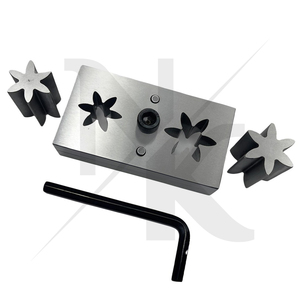 Nouvel arrivage : Coupe-disques en forme de 6 pétales, lot de 2 poinçons de tailles différentes - Tailles : 31 et 38 mm, outils de fabrication de bijoux en acier inoxydable - Product Image 6