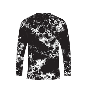 Black <b>White</b> Abstract Print Long Sleeve Athletic Shirt Breathable Fitness Training <b>Tee</b> - Product Image 6