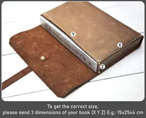 Funda de Cuero Genuino Hecha a Mano de Lujo con Logotipo Personalizado, Fabricante de Fundas para Libros, Funda para Diario Recargable, LBC-0001 - Product Image 6