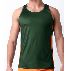 Solid Color OEM Customized Quick Dry Streetwear High Quality Sports Trendy Tank Top <b>Compression</b> Breathable Summer Fit Plain - Product Image 5