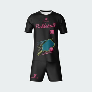 Chemise polo à manches courtes pour homme, uniforme de pickleball sportif tendance, impression 3D, vêtements décontractés pour équipe de pickleball - Product Image 6
