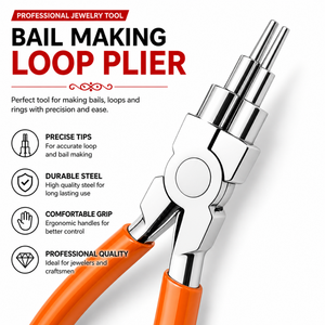 Jewelry Loop Forming Pliers Multi Size Bail Making Tool Round Nose Looping Pliers for <b>Wire</b> <b>Craft</b> DIY Jewelry Supplies - Product Image 4