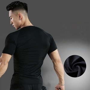 T-shirt à manches longues col rond personnalisé en gros, respirant, pour entraînement sportif, avec logo personnalisé, séchage rapide, 100 % coton - Product Image 1