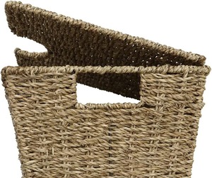 Set of 3 Rectangular Lidded Storage Basket <b>Small</b> <b>Boxes</b> Multipurpose Seagrass Handmade Storage Basket Wholesale eco-friendly - Product Image 6