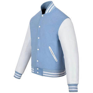 2025 Best Quality Winter Season 100% Cotton Varsity <b>Baseball</b> <b>Jacket</b> Custom Made High Street Style Stand Collar Front Breathable - Product Image 5