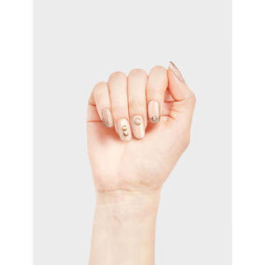 Pearl Gold 3D Nail Art Decoración Accesorios 6PCs Rhinestone Glitter para manicura profesional Pedicura K Beauty Kine - Product Image 1