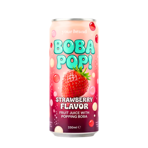 Bebida de Jugo de Boba con Sabor a Manzana, Bebida de Frutas con Boba Efervescente, Lata de 330 ml Lista para Beber, OEM, Marca Privada - Product Image 6