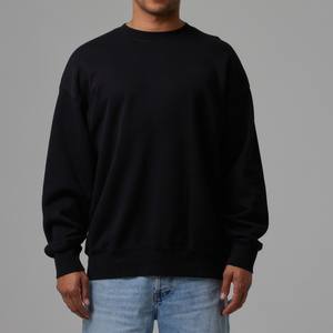 Sweat-shirt col rond épais tendance pour homme, 380 GSM, en molleton de coton, pull-over, OEM ODM, fournisseur en gros d'usine de sweats à capuche - Product Image 2