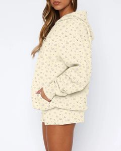 Relaxed Streetwear Hoodie Custom Logo Cotton Apparel Factory Women's Premium Casual Hoodie Heavyweight Cotton Hoodie - Product Image 1