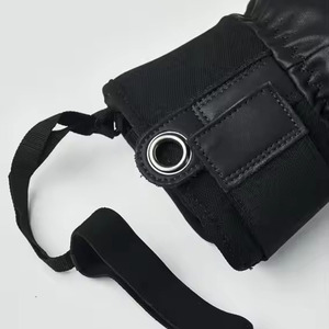 Fournisseur direct d'usine de gants de ski en cuir de chèvre avec logo personnalisable pour les sports d'hiver et les mites en cuir pour temps froid - Product Image 3