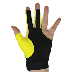 Guantes de Billar de 3 Dedos con Cierre de Velcro de Nailon y Algodón, Cómodos y Ligeros, Guantes Profesionales de Snooker de Poliéster - Product Image 2