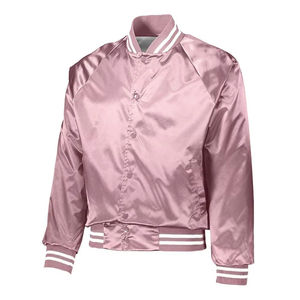 Veste en satin personnalisée avec logo |   Vestes de style bomber et varsity OEM/ODM pour hommes et femmes |   Fabricant et exportateur de haute qualité - Product Image 3
