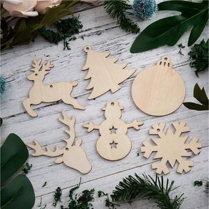 Adorno de madera personalizado al por mayor, cortado con láser, en forma de manopla, formas de madera sin terminar para Navidad, etiqueta colgante para árbol de Navidad, decoración para fiestas de Navidad - Product Image 3