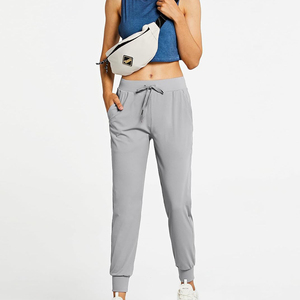 Women's High-Waisted Yoga Trousers <b>White</b> Color Sweatpants Streetwear <b>Joggers</b> with Logo Plus Size Women's Trousers OEM Design - Product Image 4