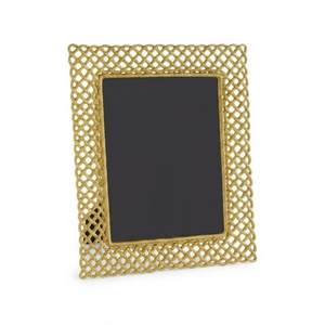 Cadre photo en métal laiton antique, texture nid d'abeille martelée, en aluminium, pour décoration intérieure de luxe, vente en gros - Product Image 3