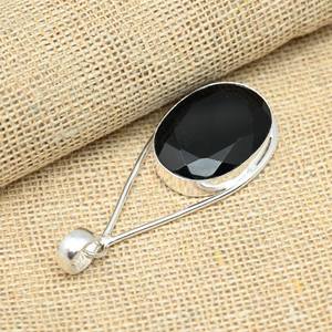 Joyería de espinela negra, colgante de plata de ley 925, hecho a mano, hermoso regalo de aniversario para ella. - Product Image 2