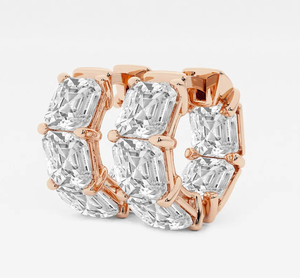 <b>Hoops</b> Earrings Diamond Earrings Gold and <b>Silver</b> Earrings Lab Grown Diamonds Earrings <b>Hoops</b> Fine Jewelry for Women - Product Image 4