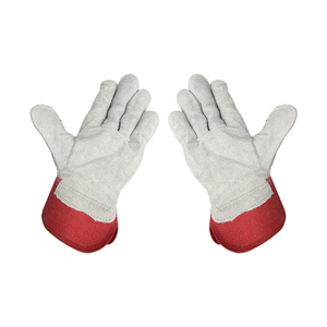Cow Split Leather Driver Work <b>Gloves</b> Comfortable Durable Safety <b>Gloves</b> for Construction Farming and Outdoor - Product Image 2
