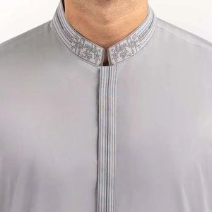 Costume homme 2 pièces personnalisé, couleur unie, décontracté, pour mariage en plein air, fête, shalwar kameez, vêtements pakistanais, ethnique, respirant, kameez salwar - Product Image 6