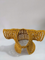 Abat-jour de lampe en macramé rustique décoratif, lanterne en coton et polyester, écologique, fait main pour la décoration intérieure du festival du Ramadan