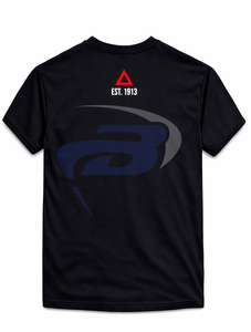 Delta |   Sigma |   Camiseta negra Delta Pearl de la hermandad Theta, diseño de letras griegas llamativas, 100% algodón, transpirable, camiseta negra de la hermandad DST - Product Image 2