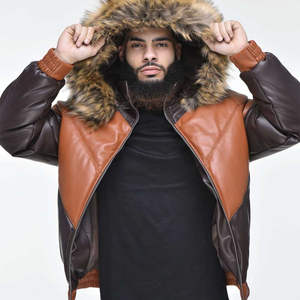 Winter <b>Jacket</b> New Leather <b>Jacket</b> for <b>Men's</b> 2026 Wholesale Fashion <b>Men</b> OEM Service Outdoor Fashion Factory Winter Leather <b>Jackets</b> - Product Image 2