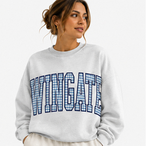 Sudadera Wingate de cuello redondo extragrande para mujer, corte relajado, cuello simulado, estampado gráfico, cuello alto, forro polar, manga larga, informal - Product Image 5