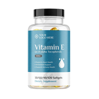 Gélules de Vitamine E Naturelle 400 UI (d-Alpha Tocophérol) à Marque Blanche – Soutien Antioxydant pour Adultes : Peau, Cœur et Santé Immunitaire