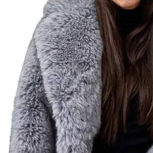 Manteaux en fourrure pour femmes de qualité supérieure, chauds et moelleux pour l'hiver, longs, doux, élégants, style vêtements d'extérieur tendance, manteaux en fausse fourrure élégants - Product Image 6