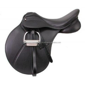 Silla de Montar de Contacto Cercano de Cuero Genuino de Lujo para Doma Clásica |   Silla de Montar Inglesa Premium para Doma Clásica |   Logotipo Personalizado OEM Negro - Product Image 1