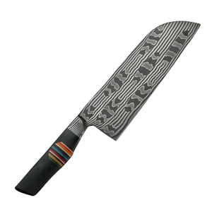 Cuchillo de Chef de Acero de Damasco, Hoja de 8-9.9 Pulgadas, Forjado a Mano, Estilo Japonés, Mango de Madera, Cuchillo de Cocina Afilado como una Navaja, Ambidiestro - Product Image 3