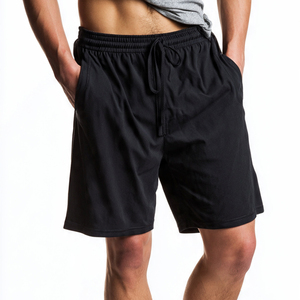 Shorts de yoga OEM en polyester/coton pour hommes, été, course à pied, séchage rapide, taille haute, élastique, respirant - Product Image 2