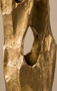 Vase à fleurs moderne en métal doré, centre de table abstrait de luxe, conteneur décoratif creux pour la maison, l'hôtel, vente en gros - Product Image 5