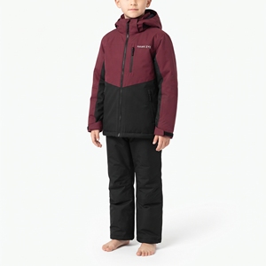 Traje de Esquí de una Pieza para Niños, Impermeable, Cortavientos, con Capucha, Forro Polar Cálido, Traje de Snowboard, Ropa para Exteriores - Product Image 2