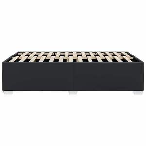 Cadre de lit rembourré en similicuir noir 137 x 74,8 cm sans matelas - Product Image 5