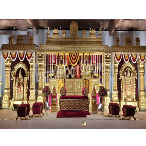 Mandap Balaji Mataji Manavarai del Sur de la India, Mandap de Boda Tamil Personalizado en EE. UU., Compre un Mandap Dorado para Bodas Hindúes en EE. UU. - Product Image 1