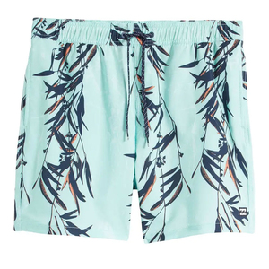 Custom <b>Men</b> Tropical Leaf Print Beach Shorts Quick Dry Swim <b>Trunks</b> Elastic Waist Summer Swimwear OEM ODM Supplier - Product Image 1