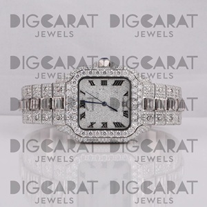Reloj de Diamantes Cultivados en Laboratorio de Alta Gama, Superventas, para Colección de Joyería de Boda o Regalo Nupcial, Disponible al Mejor Precio - Product Image 1