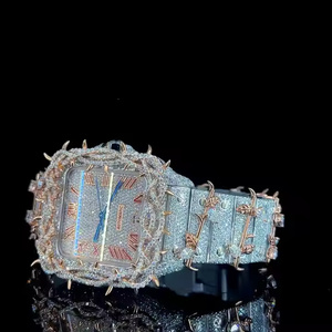 นาฬิกาควอตซ์ Elite Crystal Apex ประดับเพชรโมอิสซาไนต์สำหรับผู้ชาย ดีไซน์หรูหรา พรีเมียม - Product Image 1