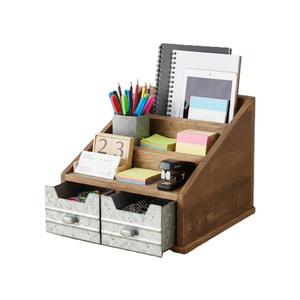Top Selling High Capacity Minimalist Design Office Desk Organizer Decoration Antique <b>Drawer</b> Wooden <b>Storage</b> Big <b>Box</b> - Product Image 3