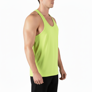 Customer Demanding <b>Men's</b> Sleeveless <b>Stringer</b> <b>Vests</b> High Quality 4 Way Stretch Racerback Fitness Clothing Gym Tank Tops <b>Men</b> - Product Image 3