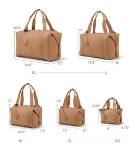 กระเป๋าผ้าไนลอนแบบ unisex ทรงวงรี ปิดด้วยซิป หูหิ้วคู่ กันน้ำ ความจุ 20-36 ลิตร กระเป๋าออกกำลังกาย - Product Image 5