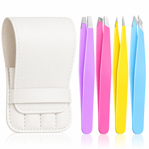 Bolsa de piel ligera para pinzas con costuras resistentes, textura suave y diseño que ahorra espacio para uso profesional, duradera - Product Image 1