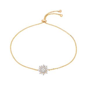 Elegante y lujosa pulsera de diamantes de primera calidad, 1.03 quilates, corte redondo, cadena de oro amarillo, joyería clásica para mujer - Product Image 6