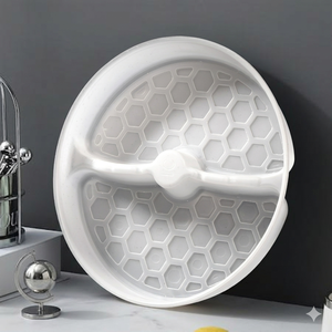 Disposal PP Plastic Round Divided 2 Compartment Tray for <b>Paper</b> Cup <b>Paper</b> <b>Bowl</b> Sample Available Wholesaler OEM/ODM - Product Image 1