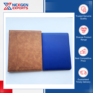Nexgen Exports - Carpeta de Presentación de Cuero PU Duradera de Calidad Superior, Impresión por Sublimación, Diseño de Logotipo Personalizado para - Product Image 5