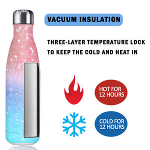 Botella de Agua Deportiva Personalizada Premium Reutilizable con Aislamiento al Vacío de Acero Inoxidable de 17 oz con Impresión Digital - Product Image 4