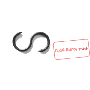 Gancio a S in plastica - Product Image 1