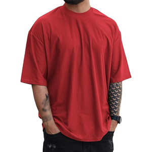 เสื้อยืดผู้ชายผ้าฝ้าย 100% ระบายอากาศได้ดี ทรงหลวม พิมพ์ลาย โอเวอร์ไซส์ - Product Image 6